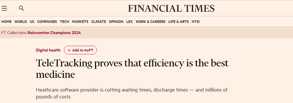 TeleTracking Healthcare Efficiency Case Study